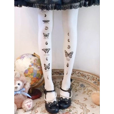 Ruby Rabbit Moon Phase Butterfly Tights